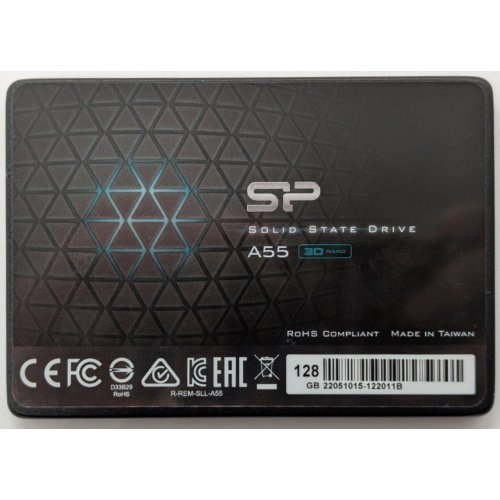 Ssd-диск Silicon Power Slim A55 128Gb 2.5" (SP128GBSS3A55S25) (Відновлено продавцем, 850948) купити в Україні: Київ, Львів, Хмельницький, Тернопіль, Івано-Франківськ | Перевірка сумісності, низька ціна, відгуки, характеристики від TELEMART фото