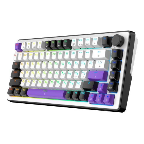 Клавіатура HATOR HK75 Hellyberry Mechanical Linear Black/White купити в Україні: Київ, Львів, Хмельницький, Тернопіль, Івано-Франківськ | Низька ціна, відгуки, характеристики від TELEMART фото