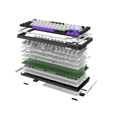 Клавіатура HATOR HK75 Hellyberry Mechanical Linear Wireless Black/White купити в Україні: Київ, Львів, Хмельницький, Тернопіль, Івано-Франківськ | Низька ціна, відгуки, характеристики від TELEMART фото