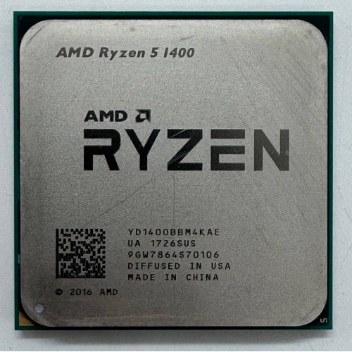 Процессор AMD Ryzen 5 1400 3.2(3.4)GHz sAM4 Tray (YD1400BBAE) (Восстановлено продавцом, 851092) купить в Украине: Киев, Днепр, Харьков, Одесса  | Проверка совместимости, низкая цена, отзывы, характеристики от TELEMART фото