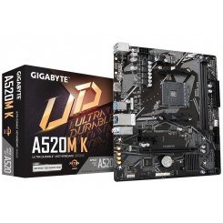 Материнская плата Gigabyte A520M K (sAM4, AMD A520) (Восстановлено продавцом, 851095)