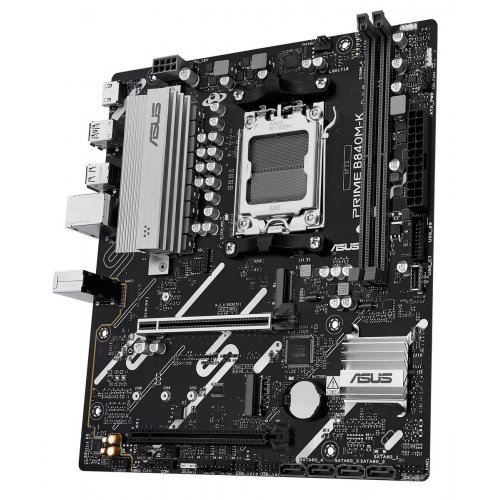 Материнская плата Asus PRIME B840M-K (sAM5, AMD B840) купить в Украине: Киев, Днепр, Харьков, Одесса  | Проверка совместимости, низкая цена, отзывы, характеристики от TELEMART фото