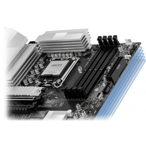 Материнська плата MSI PRO Z890-S WIFI6E (s1851, Intel Z890) купити в Україні: Київ, Львів, Хмельницький, Тернопіль, Івано-Франківськ | Перевірка сумісності, низька ціна, відгуки, характеристики від TELEMART фото