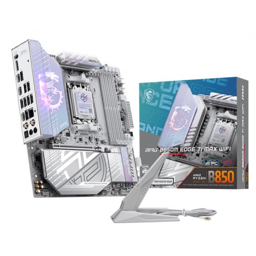 Материнская плата MSI MPG B850M EDGE TI MAX WIFI (sAM5, AMD B850) купить в Украине: Киев, Днепр, Харьков, Одесса  | Проверка совместимости, низкая цена, отзывы, характеристики от TELEMART фото