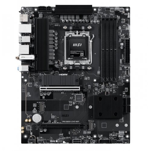 Материнская плата MSI PRO B850-S EVO WIFI (sAM5, AMD B850) купить в Украине: Киев, Днепр, Харьков, Одесса  | Проверка совместимости, низкая цена, отзывы, характеристики от TELEMART фото