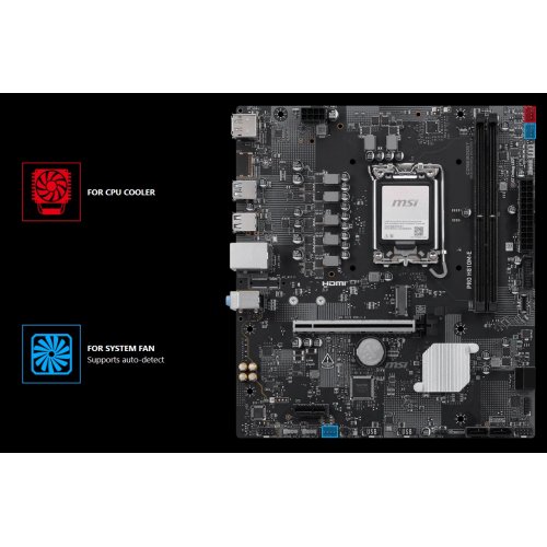 Материнская плата MSI PRO H810M-E (s1851, Intel H810) купить в Украине: Киев, Днепр, Харьков, Одесса  | Проверка совместимости, низкая цена, отзывы, характеристики от TELEMART фото