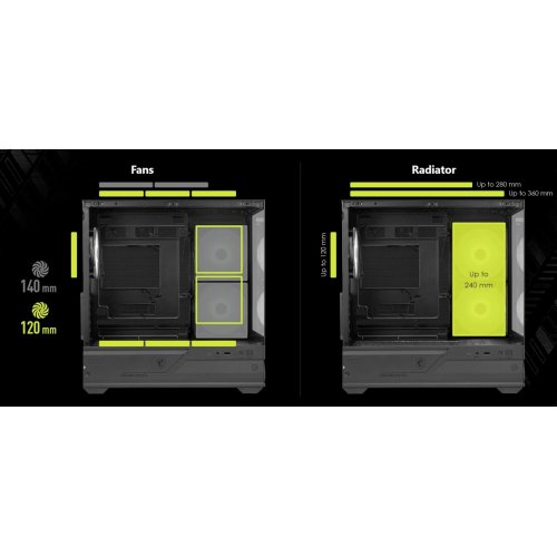 Корпус MSI MAG PANO M110R без БЖ Black купити в Україні: Київ, Львів, Хмельницький, Тернопіль, Івано-Франківськ | Перевірка сумісності, низька ціна, відгуки, характеристики від TELEMART фото