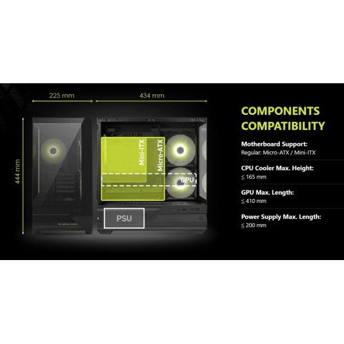 Корпус MSI MAG PANO M110R без БЖ White купити в Україні: Київ, Львів, Хмельницький, Тернопіль, Івано-Франківськ | Перевірка сумісності, низька ціна, відгуки, характеристики від TELEMART фото