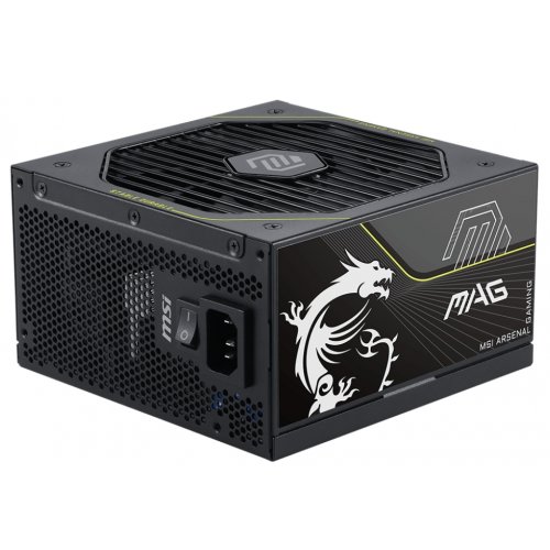 Блок питания MSI MAG 1000W PCIE5 (A1000PLS) купить в Украине: Киев, Днепр, Харьков, Одесса  | Проверка совместимости, низкая цена, отзывы, характеристики от TELEMART фото