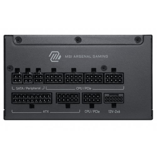 Блок питания MSI MAG 1000W PCIE5 (A1000PLS) купить в Украине: Киев, Днепр, Харьков, Одесса  | Проверка совместимости, низкая цена, отзывы, характеристики от TELEMART фото