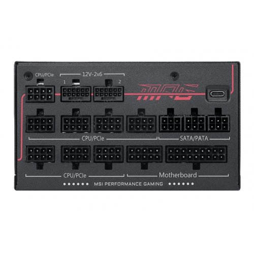 Блок живлення MSI MPG 1300W PCIE5 (Ai1300TS) купити в Україні: Київ, Львів, Хмельницький, Тернопіль, Івано-Франківськ | Перевірка сумісності, низька ціна, відгуки, характеристики від TELEMART фото