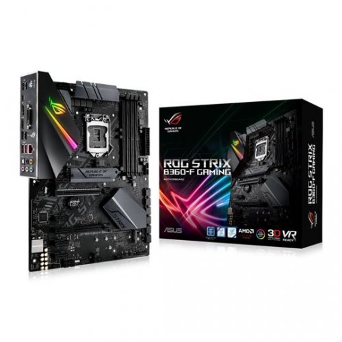 Материнская плата Asus ROG STRIX B360-F GAMING (s1151-V2, Intel B360) (Восстановлено продавцом, 851154) купить в Украине: Киев, Днепр, Харьков, Одесса  | Проверка совместимости, низкая цена, отзывы, характеристики от TELEMART фото