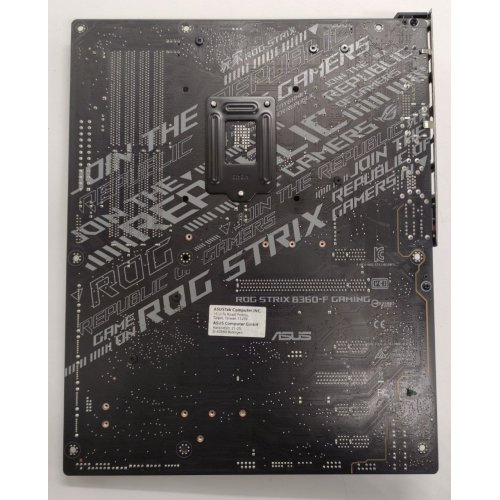Материнская плата Asus ROG STRIX B360-F GAMING (s1151-V2, Intel B360) (Восстановлено продавцом, 851154) купить в Украине: Киев, Днепр, Харьков, Одесса  | Проверка совместимости, низкая цена, отзывы, характеристики от TELEMART фото