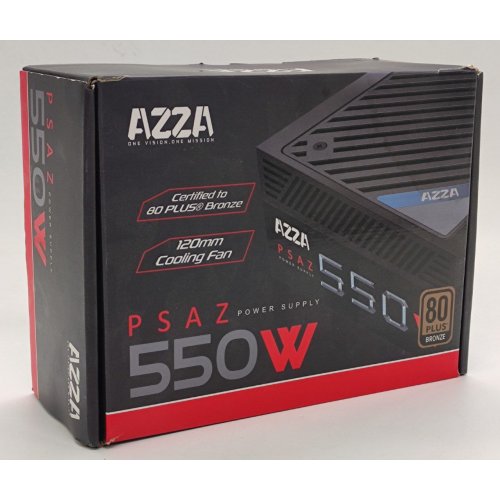 Блок живлення Azza 550W (PSAZ-550W) (Відновлено продавцем, 851155) купити в Україні: Київ, Львів, Хмельницький, Тернопіль, Івано-Франківськ | Перевірка сумісності, низька ціна, відгуки, характеристики від TELEMART фото