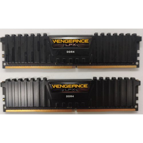 Озу Corsair DDR4 32GB (2x16GB) 3200Mhz Vengeance LPX (CMK32GX4M2B3200C16) Black (Восстановлено продавцом, 851157) купить в Украине: Киев, Днепр, Харьков, Одесса  | Проверка совместимости, низкая цена, отзывы, характеристики от TELEMART фото