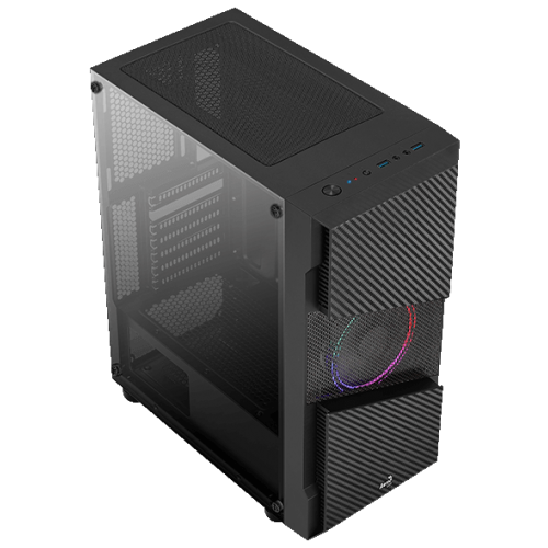 Корпус Aerocool Menace Saturn FRGB Tempered Glass без БЖ (ACCM-PV20013.11) Black (Відновлено продавцем, 851173) купити в Україні: Київ, Львів, Хмельницький, Тернопіль, Івано-Франківськ | Перевірка сумісності, низька ціна, відгуки, характеристики від TELEMART фото