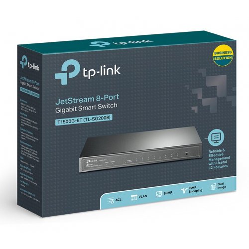 Купить Сетевой коммутатор TP-LINK T1500G-8T - цена в Харькове, Киеве, Днепре, Одессе
в интернет-магазине Telemart фото