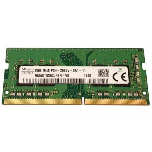 Озп Hynix SODIMM DDR4 8GB 2666Mhz (HMA81GS6CJR8N-VK) (Відновлено продавцем, 851201) купити в Україні: Київ, Львів, Хмельницький, Тернопіль, Івано-Франківськ | Перевірка сумісності, низька ціна, відгуки, характеристики від TELEMART фото