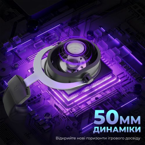 Навушники Fifine H16 RGB Black купити в Україні: Київ, Львів, Хмельницький, Тернопіль, Івано-Франківськ | Низька ціна, відгуки, характеристики від TELEMART фото