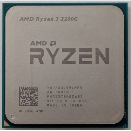 Процессор AMD Ryzen 3 2200G 3.5(3.7)GHz sAM4 Tray (YD220BC5M4MFB) (Восстановлено продавцом, 851264) купить в Украине: Киев, Днепр, Харьков, Одесса  | Проверка совместимости, низкая цена, отзывы, характеристики от TELEMART фото