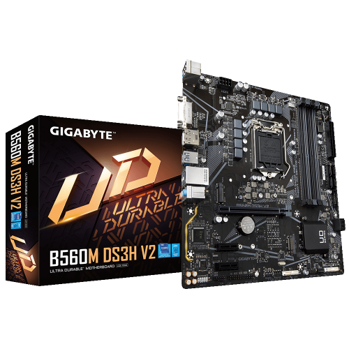 Материнская плата Gigabyte B560M DS3H V2 (s1200, Intel B560) (Восстановлено продавцом, 851418) купить в Украине: Киев, Днепр, Харьков, Одесса  | Проверка совместимости, низкая цена, отзывы, характеристики от TELEMART фото