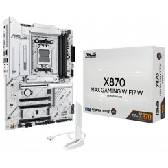 Уцінка материнська плата Asus X870 MAX GAMING WIFI7 W (sAM5, AMD X870) (Розкрита упаковка, 851437)