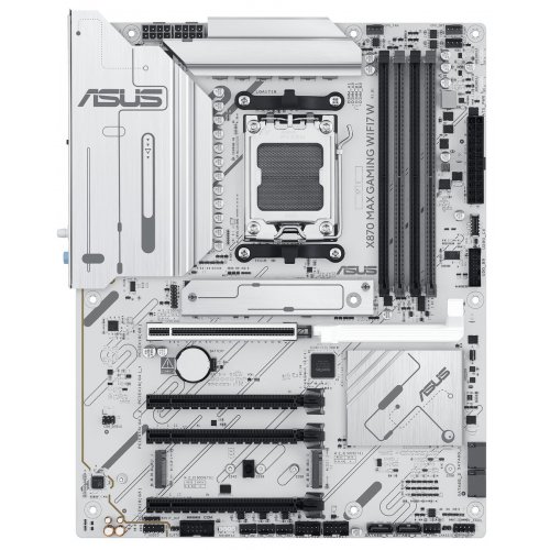 Уцінка материнська плата Asus X870 MAX GAMING WIFI7 W (sAM5, AMD X870) (Розкрита упаковка, 851437) купити в Україні: Київ, Львів, Хмельницький, Тернопіль, Івано-Франківськ | Перевірка сумісності, низька ціна, відгуки, характеристики від TELEMART фото