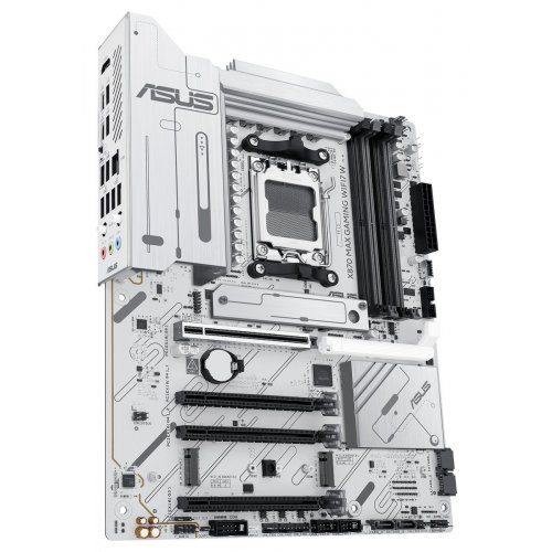 Уцінка материнська плата Asus X870 MAX GAMING WIFI7 W (sAM5, AMD X870) (Розкрита упаковка, 851437) купити в Україні: Київ, Львів, Хмельницький, Тернопіль, Івано-Франківськ | Перевірка сумісності, низька ціна, відгуки, характеристики від TELEMART фото