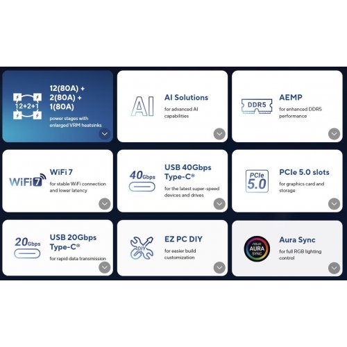 Уцінка материнська плата Asus X870 MAX GAMING WIFI7 W (sAM5, AMD X870) (Розкрита упаковка, 851437) купити в Україні: Київ, Львів, Хмельницький, Тернопіль, Івано-Франківськ | Перевірка сумісності, низька ціна, відгуки, характеристики від TELEMART фото