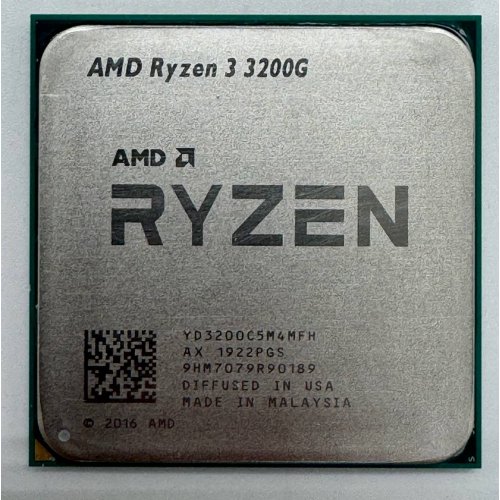 Процесор AMD Ryzen 3 3200G 3.6(4)GHz 4MB sAM4 Tray (YD3200C5M4MFH) (Відновлено продавцем, 851441) купити в Україні: Київ, Львів, Хмельницький, Тернопіль, Івано-Франківськ | Перевірка сумісності, низька ціна, відгуки, характеристики від TELEMART фото