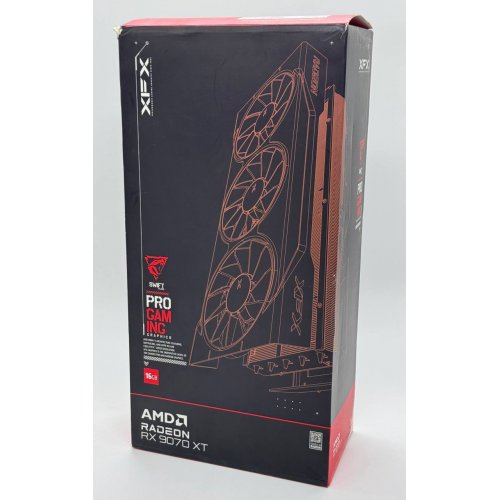Видеокарта XFX Radeon RX 9070 XT Swift Triple Fan 16384MB (RX-97TSWF3B9) (Восстановлено продавцом, 851464) купить в Украине: Киев, Днепр, Харьков, Одесса  | Проверка совместимости, низкая цена, отзывы, характеристики от TELEMART фото