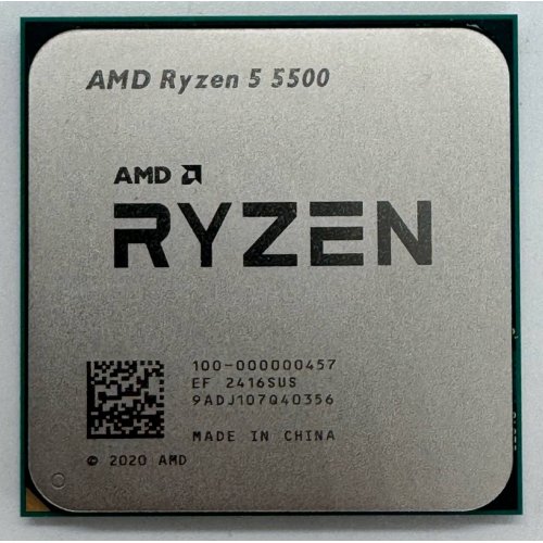 Процессор AMD Ryzen 5 5500 3.6(4.2)GHz 16MB sAM4 Tray (100-000000457) (Восстановлено продавцом, 851471) купить в Украине: Киев, Днепр, Харьков, Одесса  | Проверка совместимости, низкая цена, отзывы, характеристики от TELEMART фото