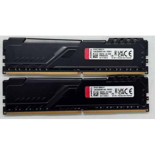 Озп Kingston DDR4 16GB (2x8GB) 3200Mhz FURY Beast Black (KF432C16BBK2/16) (Відновлено продавцем, 851473) купити в Україні: Київ, Львів, Хмельницький, Тернопіль, Івано-Франківськ | Перевірка сумісності, низька ціна, відгуки, характеристики від TELEMART фото