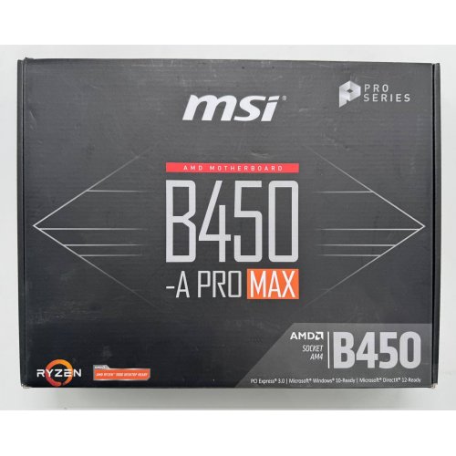 Материнская плата MSI B450-A PRO (sAM4, AMD B450) (Восстановлено продавцом, 851482) купить в Украине: Киев, Днепр, Харьков, Одесса  | Проверка совместимости, низкая цена, отзывы, характеристики от TELEMART фото