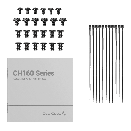 Корпус Deepcool CH160 Tempered Glass без БП (R-CH160-BKNGI0-G-1) Black (Восстановлено продавцом, 851503) купить в Украине: Киев, Днепр, Харьков, Одесса  | Проверка совместимости, низкая цена, отзывы, характеристики от TELEMART фото