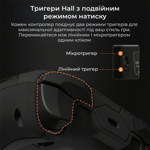 Геймпад Ajazz GP100 RGB (GP100-B) Black купить в Украине: Киев, Днепр, Харьков, Одесса  | Низкая цена, отзывы, характеристики от TELEMART фото