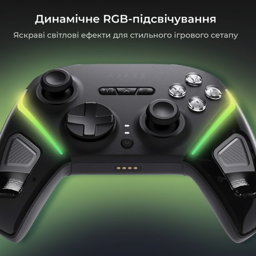 Геймпад Ajazz GP100 RGB (GP100-B) Black купить в Украине: Киев, Днепр, Харьков, Одесса  | Низкая цена, отзывы, характеристики от TELEMART фото