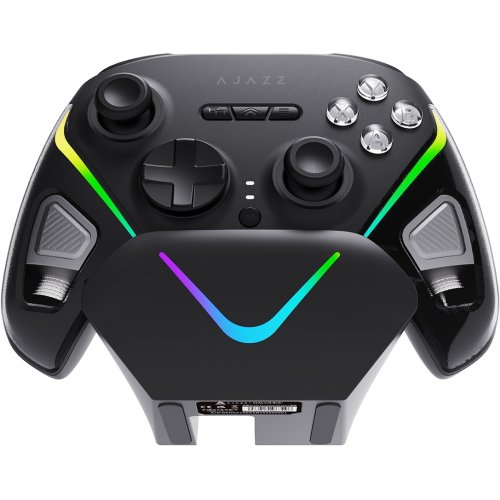 Геймпад Ajazz GP100S RGB with Charging Station (GP100S-B) Black купить в Украине: Киев, Днепр, Харьков, Одесса  | Низкая цена, отзывы, характеристики от TELEMART фото
