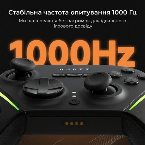 Геймпад Ajazz GP100S RGB with Charging Station (GP100S-B) Black купить в Украине: Киев, Днепр, Харьков, Одесса  | Низкая цена, отзывы, характеристики от TELEMART фото