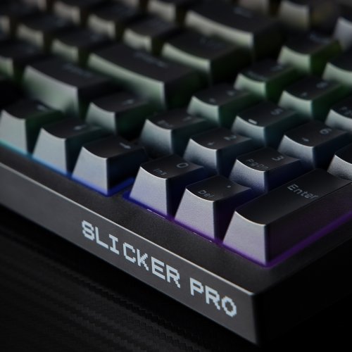 Клавиатура Proove Gaming Slicker Pro RGB Gateron G Pro 3.0 Yellow Wireless (WKSLP0022416) Black/Purple купить в Украине: Киев, Днепр, Харьков, Одесса  | Низкая цена, отзывы, характеристики от TELEMART фото