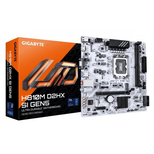 Материнская плата Gigabyte H810M D2HX SI GEN5 (s1851, Intel H810) купить в Украине: Киев, Днепр, Харьков, Одесса  | Проверка совместимости, низкая цена, отзывы, характеристики от TELEMART фото