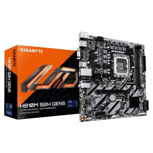 Материнская плата Gigabyte H810M S2H GEN5 (s1851, Intel H810) купить в Украине: Киев, Днепр, Харьков, Одесса  | Проверка совместимости, низкая цена, отзывы, характеристики от TELEMART фото