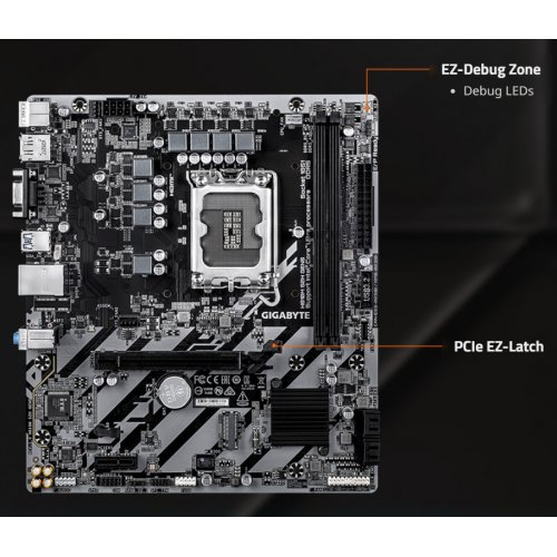 Материнская плата Gigabyte H810M S2H GEN5 (s1851, Intel H810) купить в Украине: Киев, Днепр, Харьков, Одесса  | Проверка совместимости, низкая цена, отзывы, характеристики от TELEMART фото