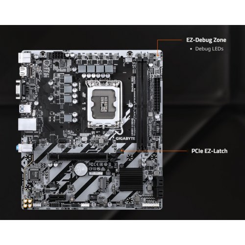 Материнская плата Gigabyte H810M H GEN5 (s1851, Intel H810) купить в Украине: Киев, Днепр, Харьков, Одесса  | Проверка совместимости, низкая цена, отзывы, характеристики от TELEMART фото