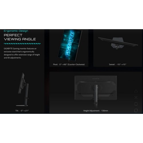 Монітор Gigabyte 24.5" G25F2A Black купити в Україні: Київ, Львів, Хмельницький, Тернопіль, Івано-Франківськ | Низька ціна, відгуки, характеристики від TELEMART фото