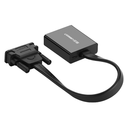 Уцінка адаптер Ugreen MM108 DVI-D to VGA M/F 0.3m (40259) Black (Розкрита упаковка, 851691) купити в Україні: Київ, Львів, Хмельницький, Тернопіль, Івано-Франківськ | Низька ціна, відгуки, характеристики від TELEMART фото