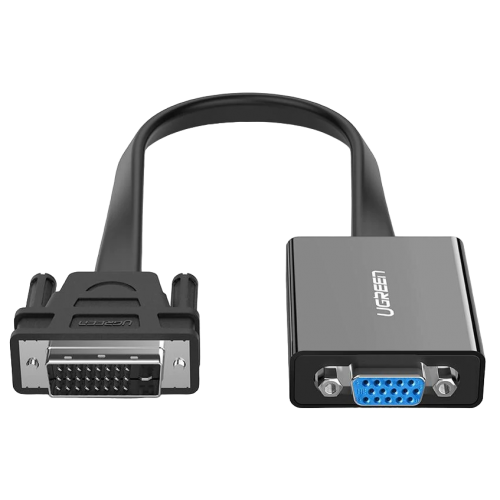 Уцінка адаптер Ugreen MM108 DVI-D to VGA M/F 0.3m (40259) Black (Розкрита упаковка, 851691) купити в Україні: Київ, Львів, Хмельницький, Тернопіль, Івано-Франківськ | Низька ціна, відгуки, характеристики від TELEMART фото