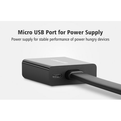 Уцінка адаптер Ugreen MM108 DVI-D to VGA M/F 0.3m (40259) Black (Розкрита упаковка, 851691) купити в Україні: Київ, Львів, Хмельницький, Тернопіль, Івано-Франківськ | Низька ціна, відгуки, характеристики від TELEMART фото