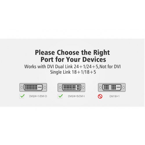 Уцінка адаптер Ugreen MM108 DVI-D to VGA M/F 0.3m (40259) Black (Розкрита упаковка, 851691) купити в Україні: Київ, Львів, Хмельницький, Тернопіль, Івано-Франківськ | Низька ціна, відгуки, характеристики від TELEMART фото