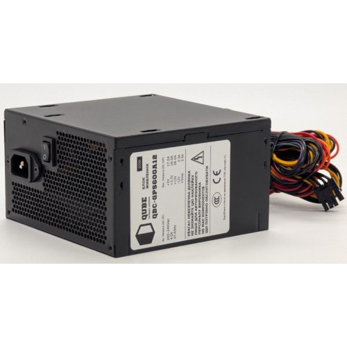 Блок питания QUBE 80+ 600W (QBC-GPS600A12) (Восстановлено продавцом, 851705) купить в Украине: Киев, Днепр, Харьков, Одесса  | Проверка совместимости, низкая цена, отзывы, характеристики от TELEMART фото